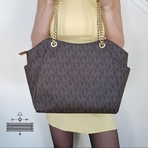 Michael Kors Jet Set large chain shoulder tote NWT - Picture 4 of 8